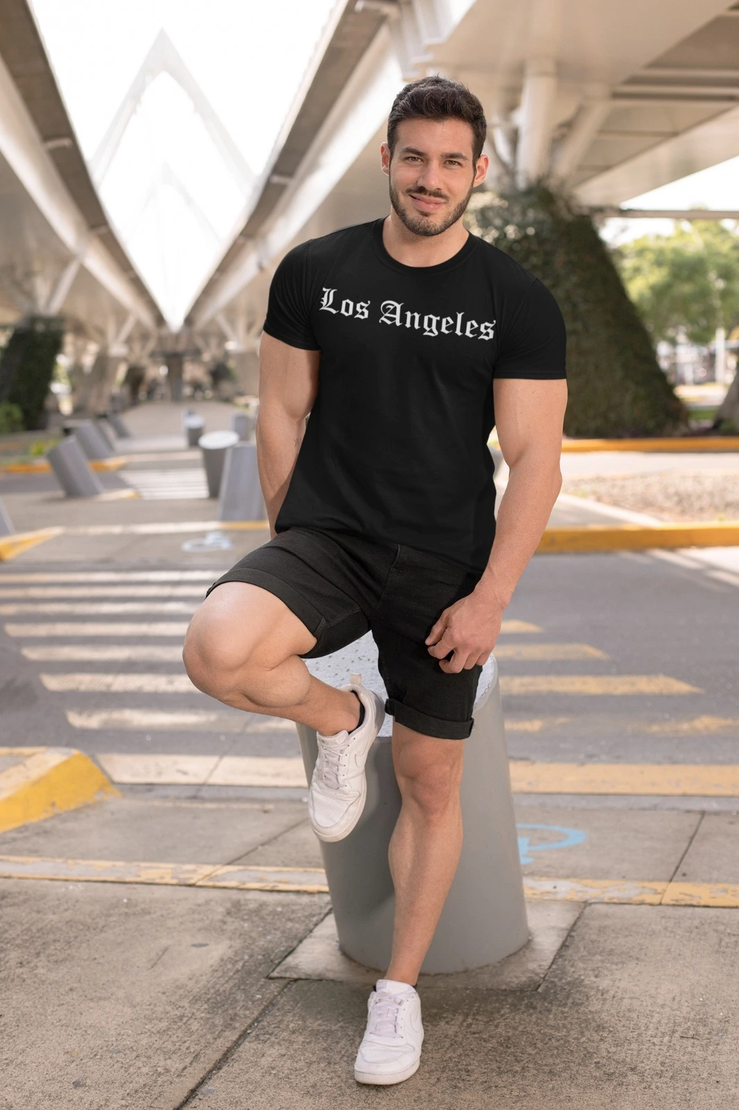 Camiseta Semioversize Boston LA Vibes